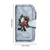 Gothic Oni Mask Print Long Wallet Cool Fashion Card Holder Portable Casual Money Pouch For Daily Use