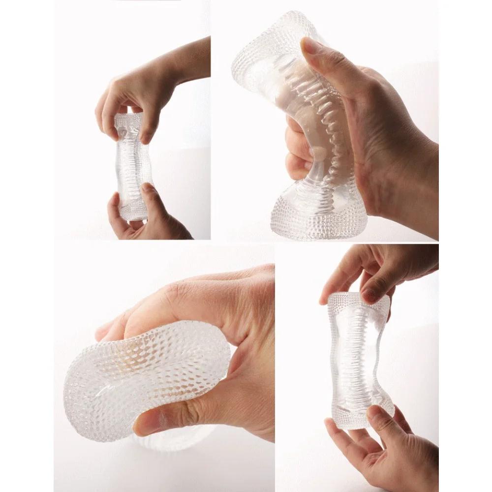 Sex Toys for Men Portable Male Masturbator Cup Glans Endurance Exercise Artificial Vagina Pussy Masturbstor for Men Sexmachine