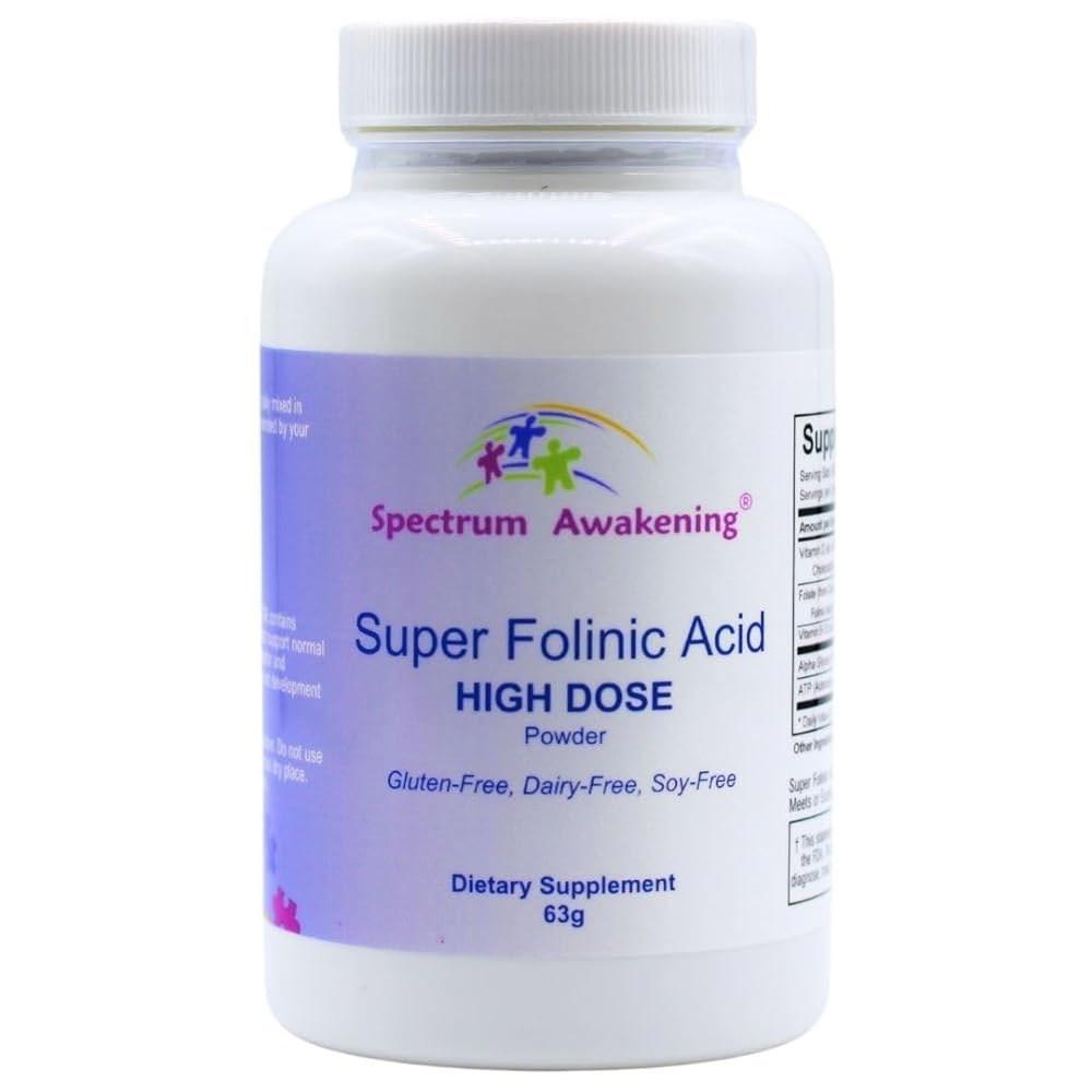 Spectrum Awakening Super Folic Acid High Powder Leucovorin Supports Normal Language Development in Children 63g 1 pcs