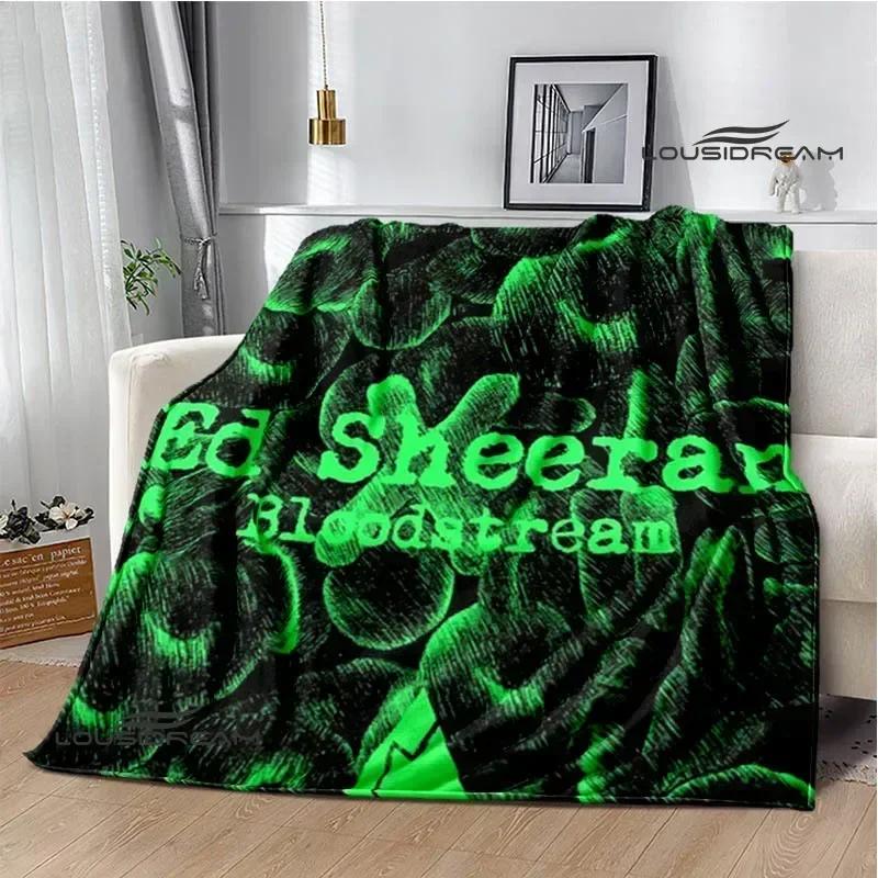 Sänger Ed Sheeran bedruckte Decke Warme Flanelldecken Weiche und bequeme Decke Bettwäsche Decken für Betten Geburtstagsgeschenk