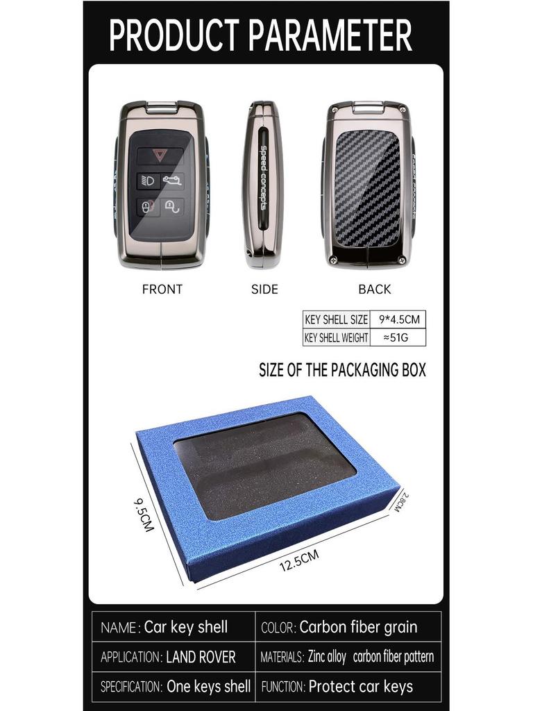 Land Rover Key Case: Protective Cover for Range Rover, Defender 110, Evoque, Discovery Sport, Velar
