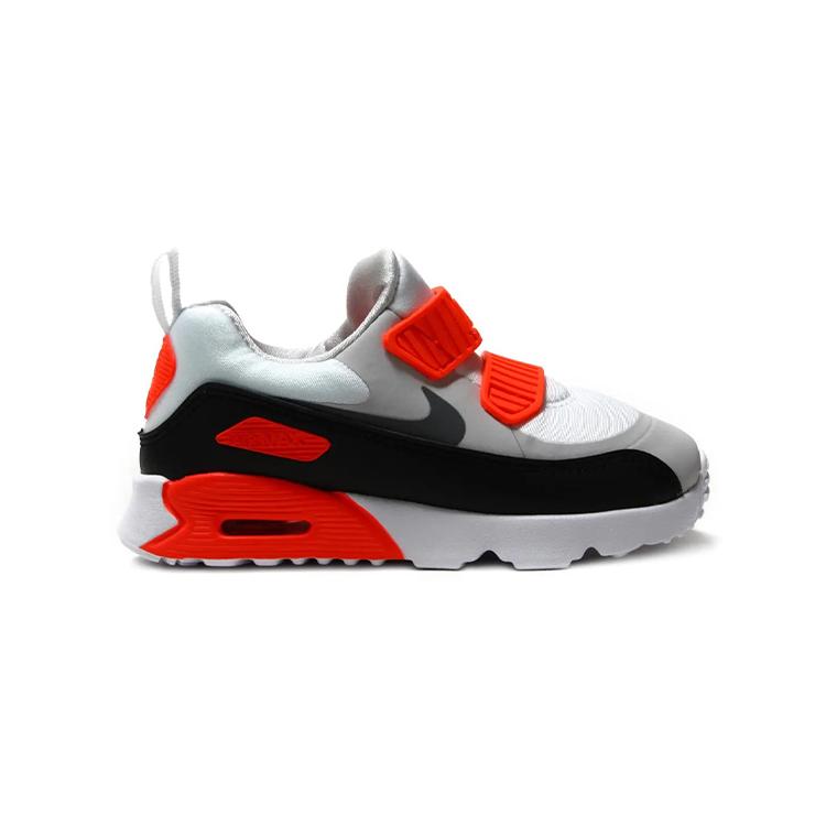 Nike Air Max Tiny 90 Low top Toddler Shoes Black Gray Red Infant And Toddler 881924-002