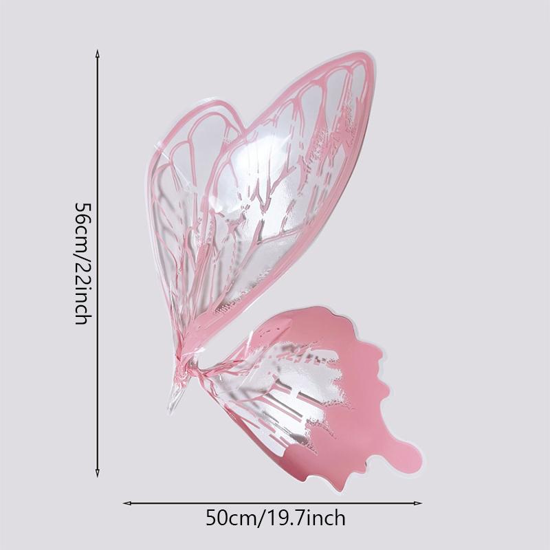 40 Pcs Butterfly Wings Wrapping Paper Florist Bouquet Package Paper DIY Bouquet Crafts 20 Set Birthday Gifts Packaging Material