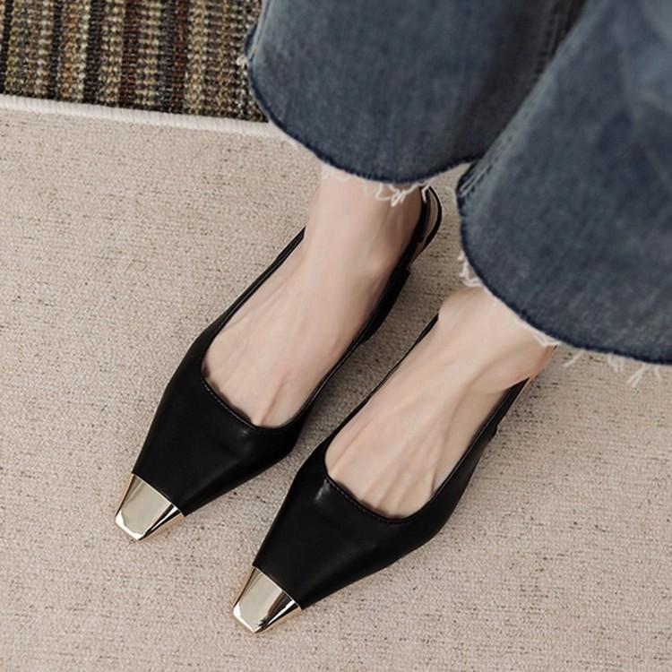 Celebrity Temperament Daily Thick Heel Shoes Commuting Niche High-end Mid-heel Shoes 2025 Spring and Summer French Square Head Women's Shoes