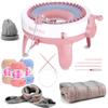 SENTRO DIY Knitting & Crochet Loom Kit - 40 Stitch Weaving Machine with Yarns, Needles & Tools for Handmade Scarves, Hats & Sock