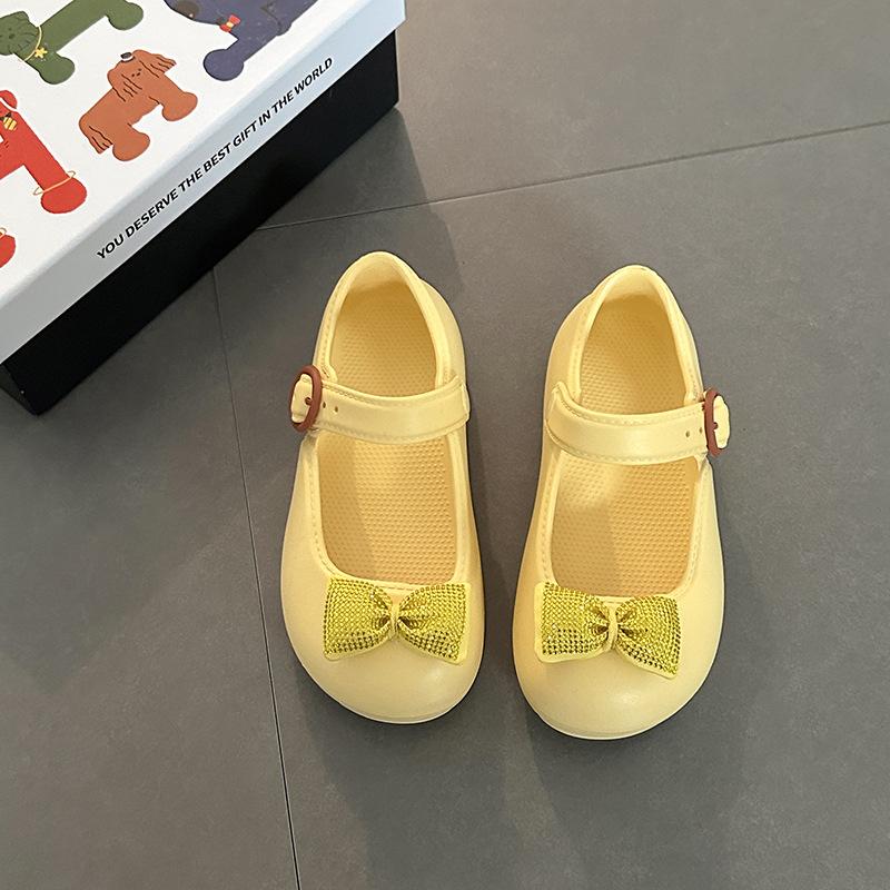 Fashion High-end Sense One-word Buckle Single Shoes Girls Mary Jane Cool Slippers Summer Wear EVA Non-slip Bag Head Sandals