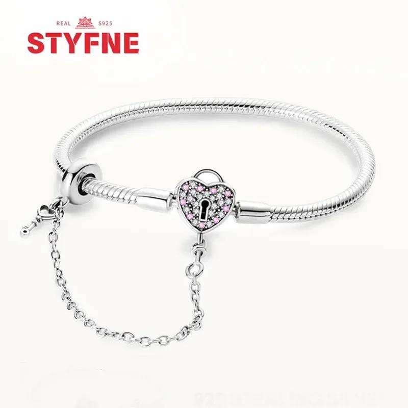 Sliver Bracelets Heart Lucky Eyes Bracelets Female Anniversary Party Fine Bracelets Bangles Jewellery Gifts for Women