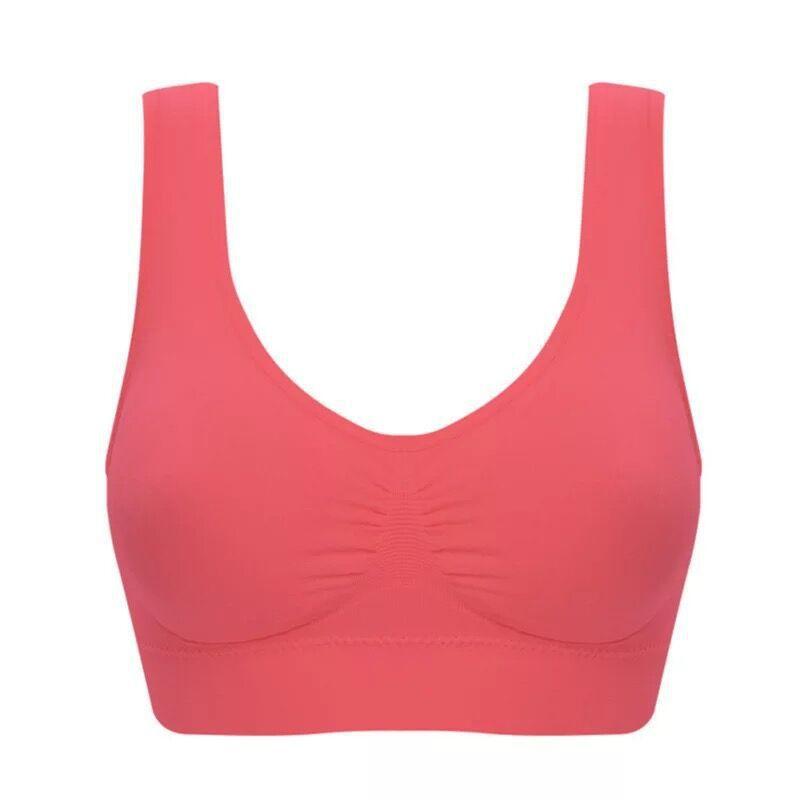 Sutiã esportivo feminino sem bojo, sutiã para dormir, roupa íntima para ioga, sutiã esportivo com colete, top plus size, sem bojo de esponja, bralette