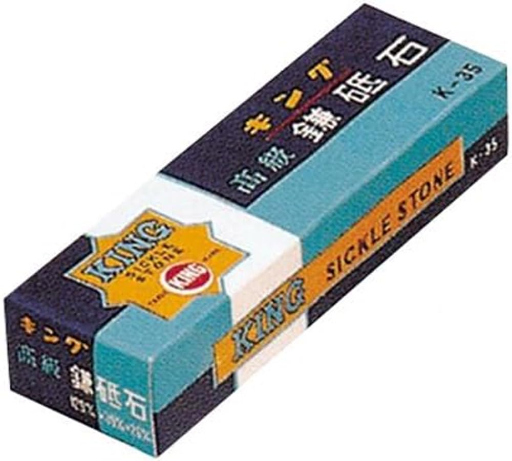 King Sharpening King Grade Sickle Sharpening Stone for Medium Finishing Stone, K-35, 129x39x26mm, Grit #800,