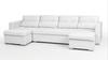 Großes U-Ecksofa Varius BIG mit Schlaffunktion, Kunstleder, 3 Bettkästen, moderne Chromfüße, Family Meble