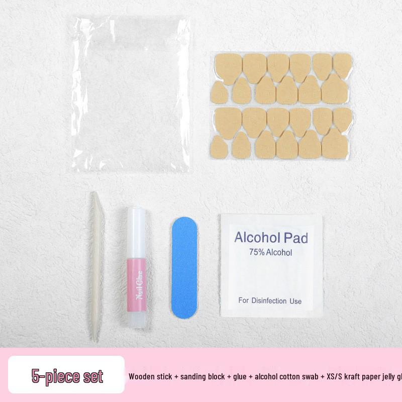 Wearable Nail Toolkit: Jelly Glue Solid Gel & Disposable Manicure Tools.
