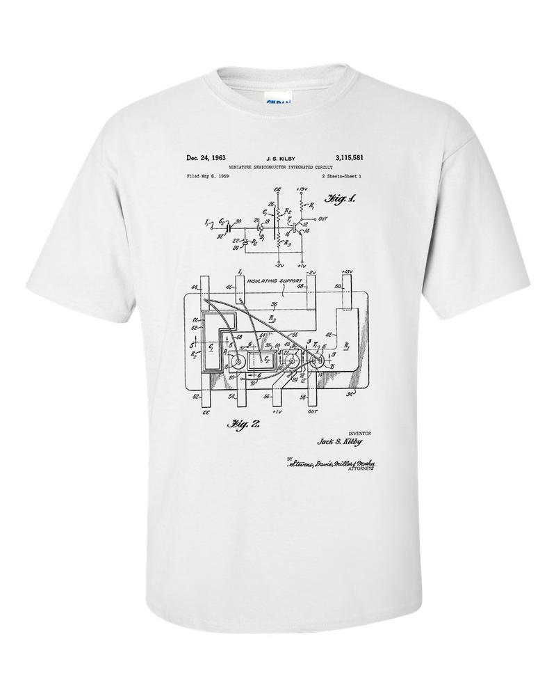 First Integrated Circuit Patent Electrical Engineer T Shirt 2XL