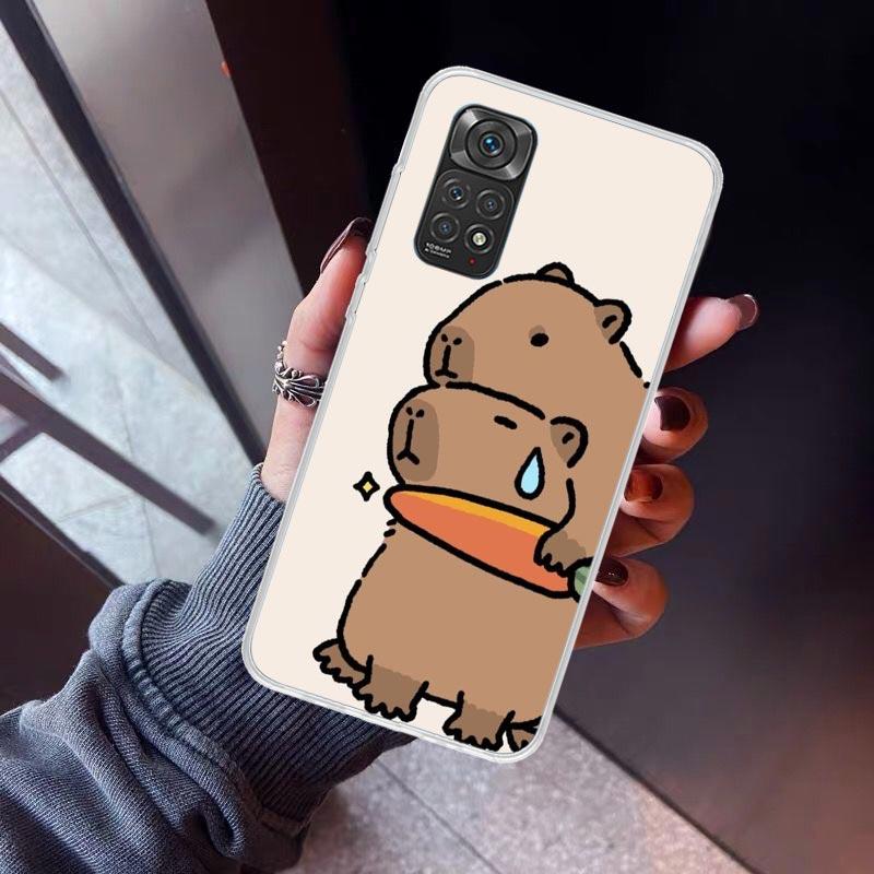 Funny Capybara Cartoon Animal Phone Case For Xiaomi Redmi Note 15 14 14S 13 12S 12 Pro Plus 11S 11 10S 10 4G Cover 11E 11T 5G Pr