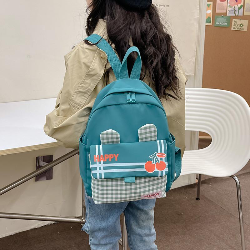 High-capacity Breathable School Backpack For Young Kids In Stylish Macaron Colors