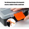 Transparent Plastic Tool Organizer Boxes Adjustable Compartments Secure Latches Ergonomic Handle for Hardware Accessories