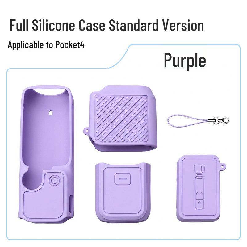 DJI Pocket 4/3 Silicone Protective Case with Screen & Drop-proof Desktop Base