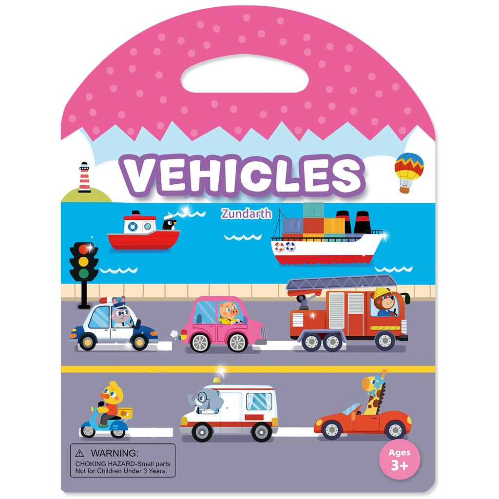 Non-Toxic New Children Reusable Scene Cute Stickers Diy Puzzle Sticker Games Books Cartoon Animal Learning Cognition Toys For Kids Gifts