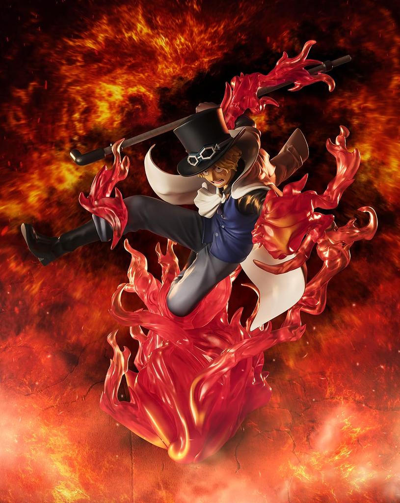 TAMASHII NATIONS Figuarts ZERO ONE PIECE [Super Fierce Battle] Sabo - Fire Fist King's Rook - Approx. 190mm PVC & ABS Painted Complete Figure