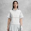 FILA Golf Series Fashion Simple Trendy Sports Casual Versatile Comfortable Half-Zip Stand Collar Cool Touch Short Sleeve T-Shirt A11W625130FWT