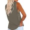Spring and Summer New Vest V-neck Pocket Loose Casual Plus Size Top for Women