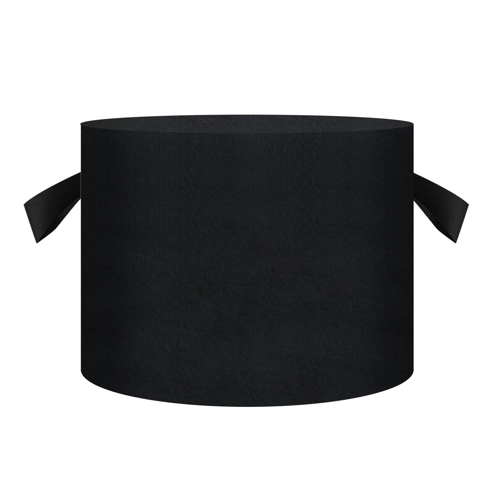 

5-20 шт. мешков для выращивания овощей/цветов/растений, 5 галлонов, утолщенный нетканый войлочный материал, цветочный горшок с ручками 5pcs чёрный