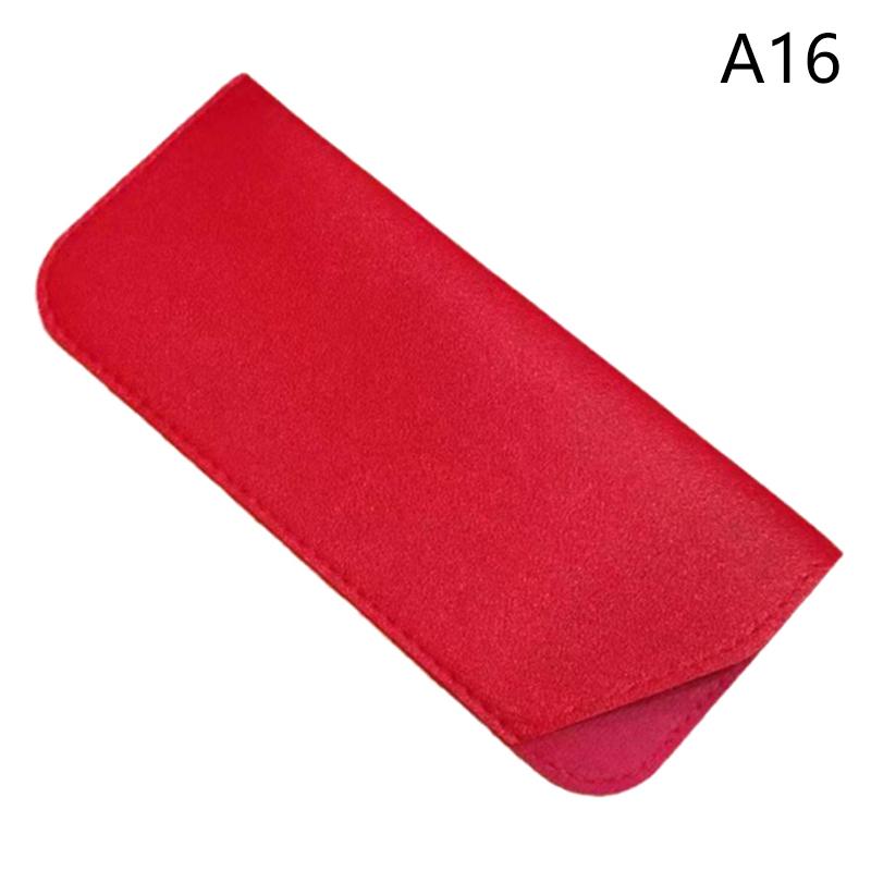 Simple Soft Leather Sunglasses Bag For Women Men Waterproof Reading Glasses Case Dust Storage Bag Eyewear Pocket Accessory