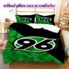 Hannover 96 Pattern Bedding Quilt Set Quilt Cover Pillowcase Home Decoration Birthday Gift (1 * Duvet Cover + 2 * Pillowcase, Without Core)