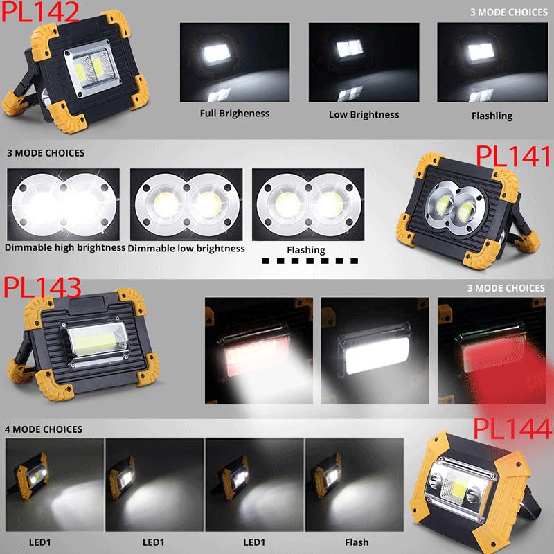 100W Portable Led Spotlight 3000LM Super Bright Led Work Light USB Rechargeable for Outdoor Camping Lamp Led Flashlight by 18650