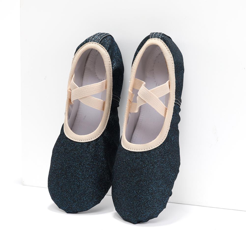 Ballet Shoes for Girls Glitter Ballet Dance Shoes Leather Dance Slippers Full Sole Ballet Dance Flats for Childrens Kids Toddler for Dance