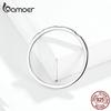 BAMOER Simple Minimalist Finger Rings for Women 925 Sterling Silver Stackable Band Fashion Jewelry