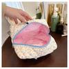 Fashion Flower Quilted Makeup Storage Bag Portable Travel Organizer Cosmetic Toiletry Pouch Cute Make Up Handbag Clutch Purse
