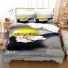 Comfortable Anime Print Duvet Cover Set With Duvet Cover And Pillowcases Single Twin Full Queen King Sizes For Adults And Kids