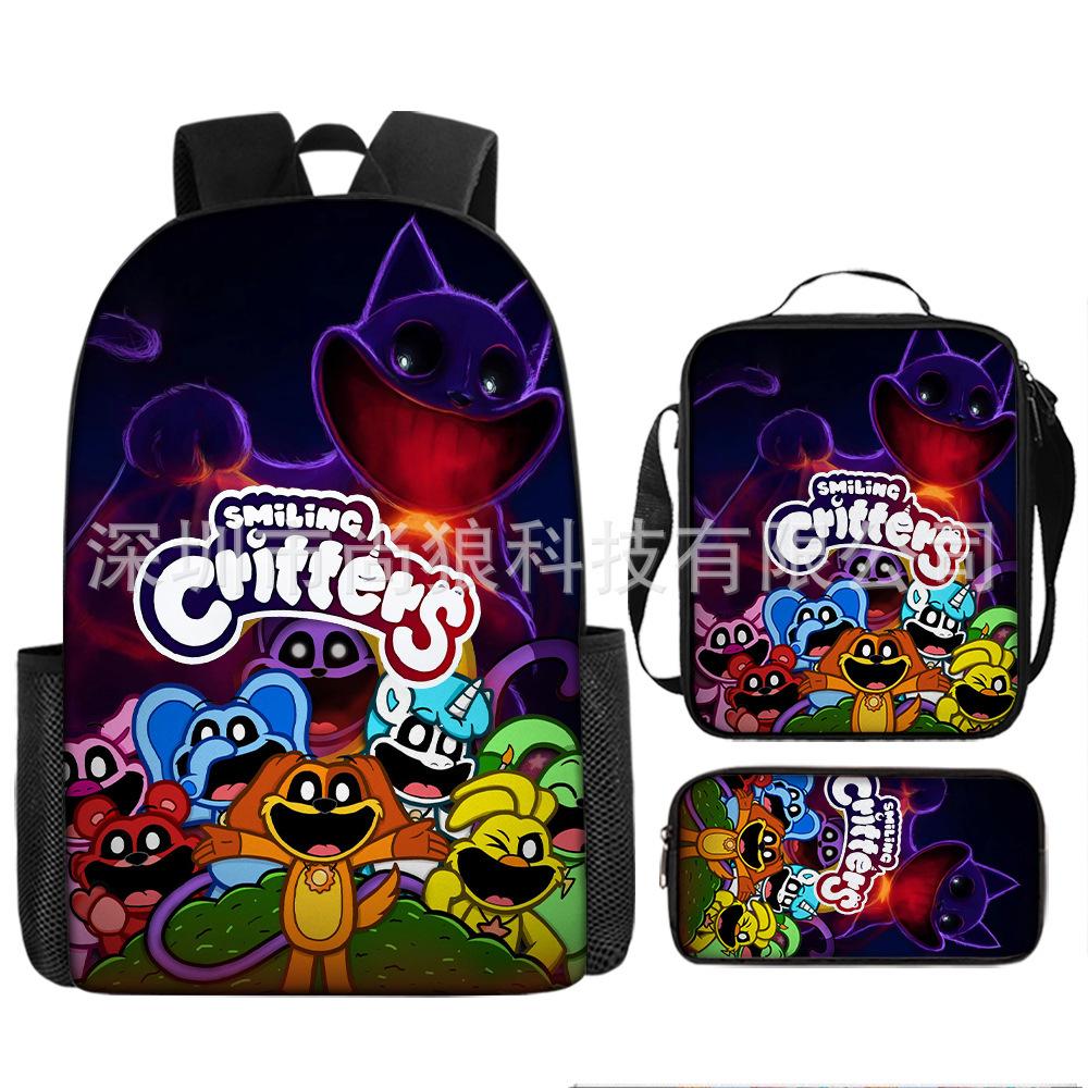 Poppy Playtime3 Animali dell'Orrore Sorridenti Creature Sorridenti Zaino a Tre Pezzi