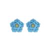 Orecchini a lobo floreali 'Sweet Spring' in Argento Argenteo: Vernice Spray Floreale Girly per Donne