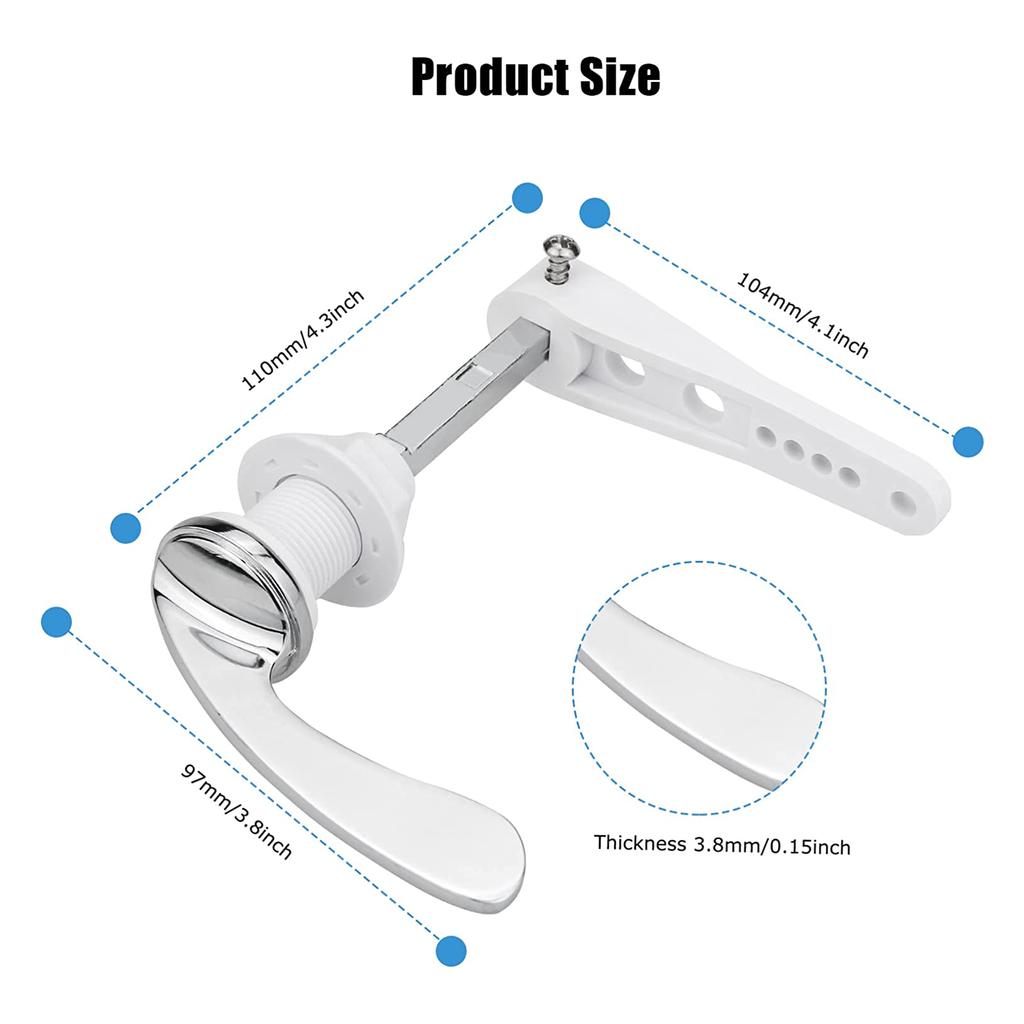 Bathroom Toilet Lever Handle Angle Fitting Side Mount Toilet Lever Handle For Toilet Tank Home Bathroom Accessories