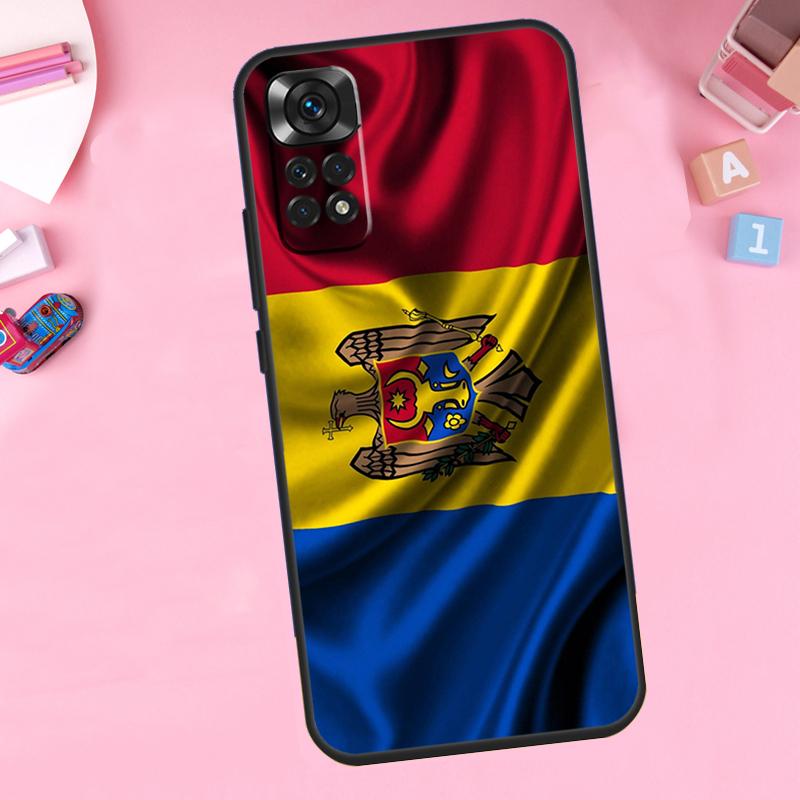 Moldova Flag Case For Xiaomi Redmi Note 12 11 10 9 8 Pro 12S 11S 10S 9S 8T 10A 10C 9A 9C 9T 12C Cover