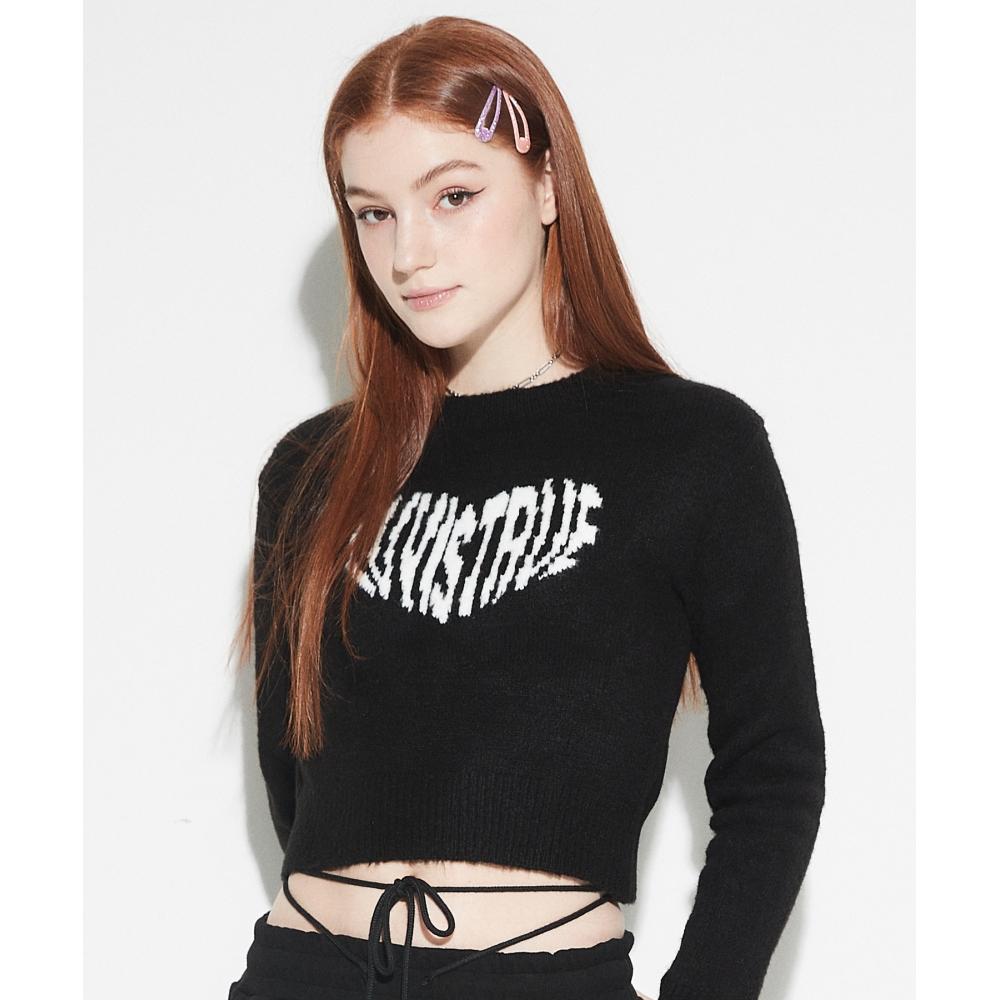 

LUV IS TRUE ТРИКОТАЖ С ЛОГОТИПОМ OW HEART(ЧЕРНЫЙ)