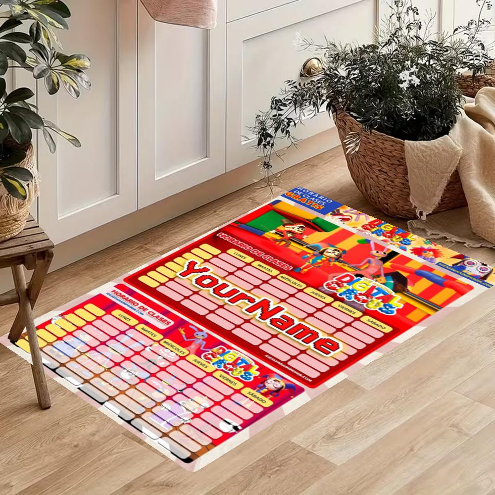 Digital Circus Customize Your Name Kitchen Rug Runner Rug Laundry Mat Hallway Entryway The Best Gift Choice