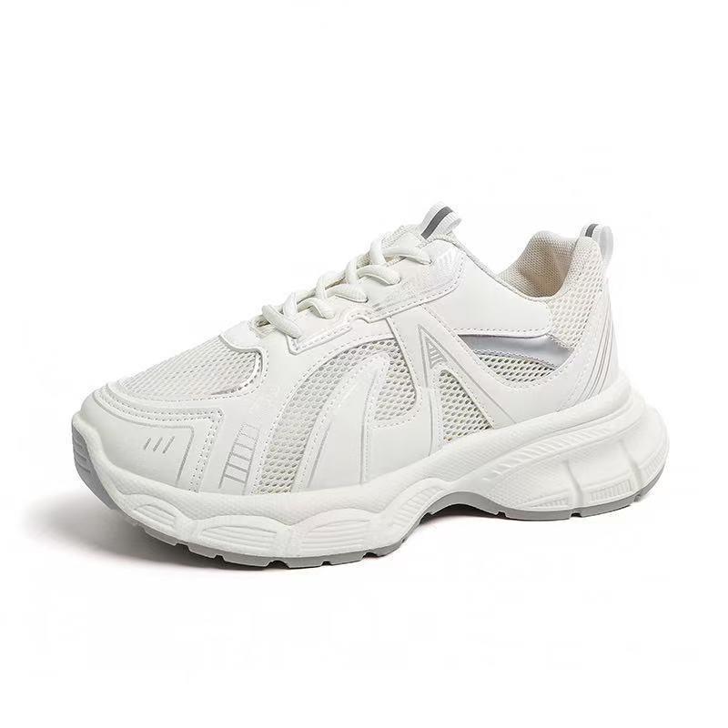 New Soft-soled Women's Thick-soled Mesh Versatile High-heeled Casual Sports Dad Shoes Are Lightweight