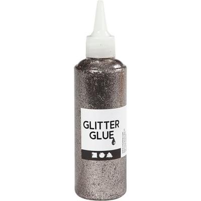 Glitter Glue - Single - Silver - 118 Ml - Precise Application - Fine Tip