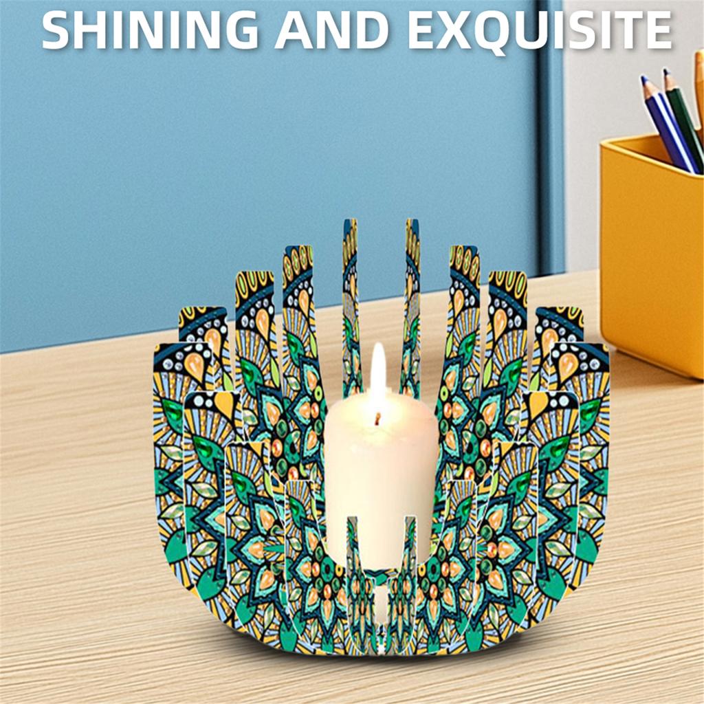 DIY Diamond Art Painting Kits of Candle Holder Diamond Painting Candlestick Holder Kit for Aromatherapy & Home Decor