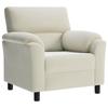 Sofa Cream 94 X 85 X 93 Cm Velvet