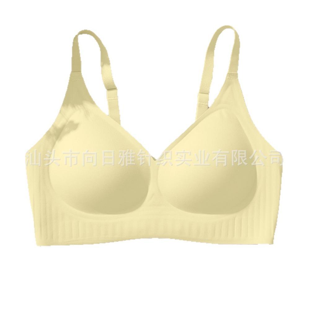 Damen Jelly-Streifen kabelloser BH, Komfort nahtlos Nacktes Gefühl Unsichtbare Dessous