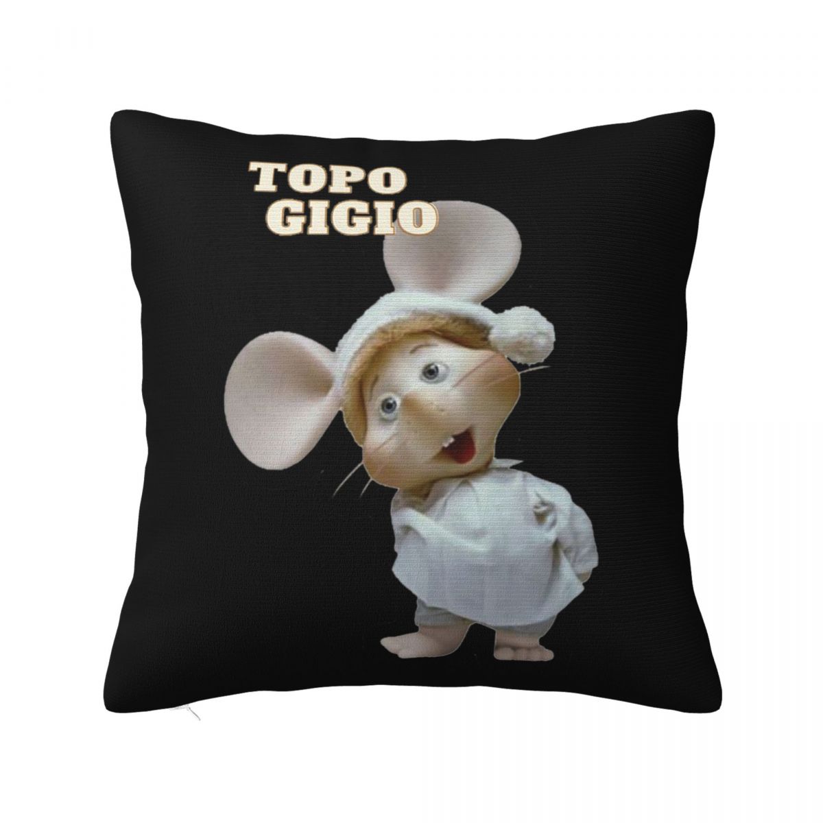 

Topo Gigio Pillowcase Polyester Cushion Comfort Throw Pillow Sofa Decorative Cushions Used for Home Bedroom Living Room 22x22Inch