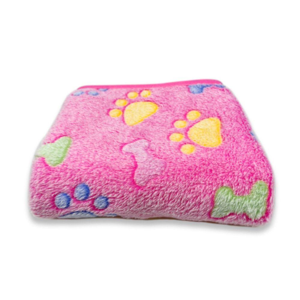 Plush Multi-color Optional Warm Cats Paw Winter Quilt Fleece Blanket Pet Blanket Flannel Blanket