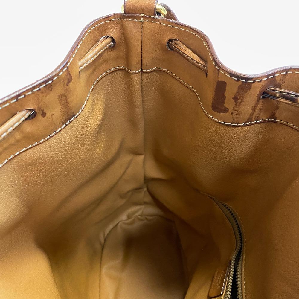 Celine M93 Purse Macadam Leather Shoulder Bag Brown Leather Used