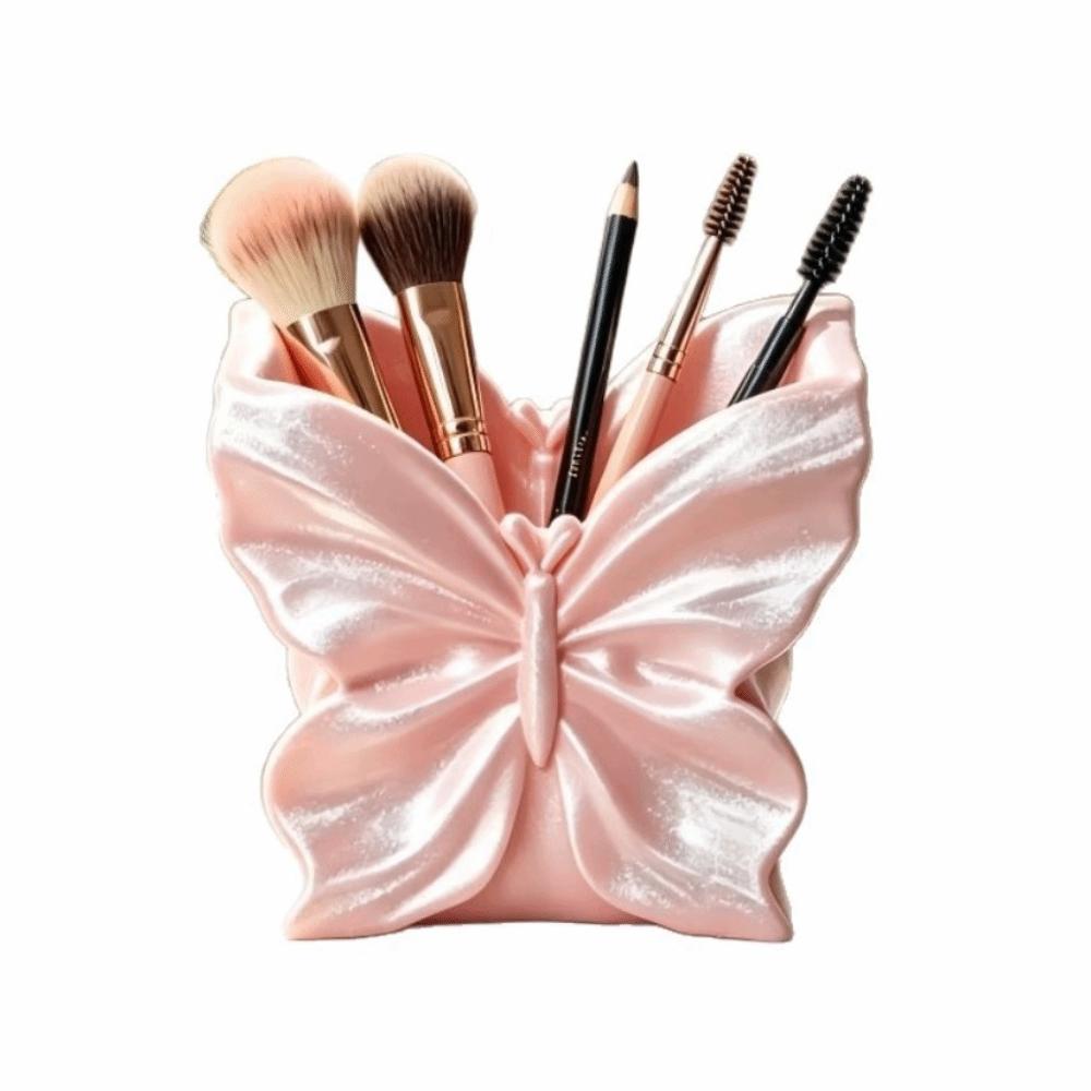 Multi-function Makeup Brush Storage Box 3D-printed Butterfly Pen Holder Desktop