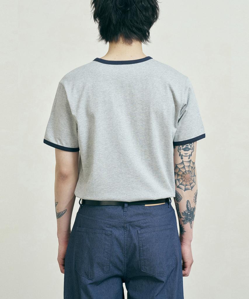 FERNOV Fn Symbol Logo Ringer Tee Gray