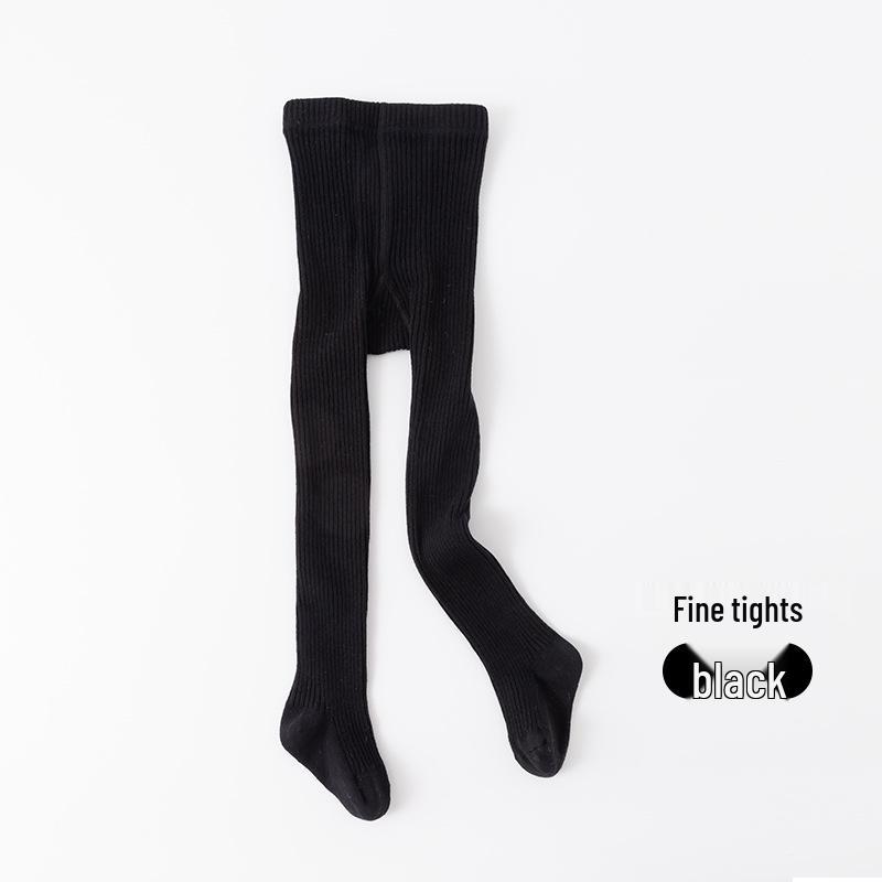 Spring & Autumn Solid Color Striped Baby Girls' Leggings & Bodysuit Pantyhose