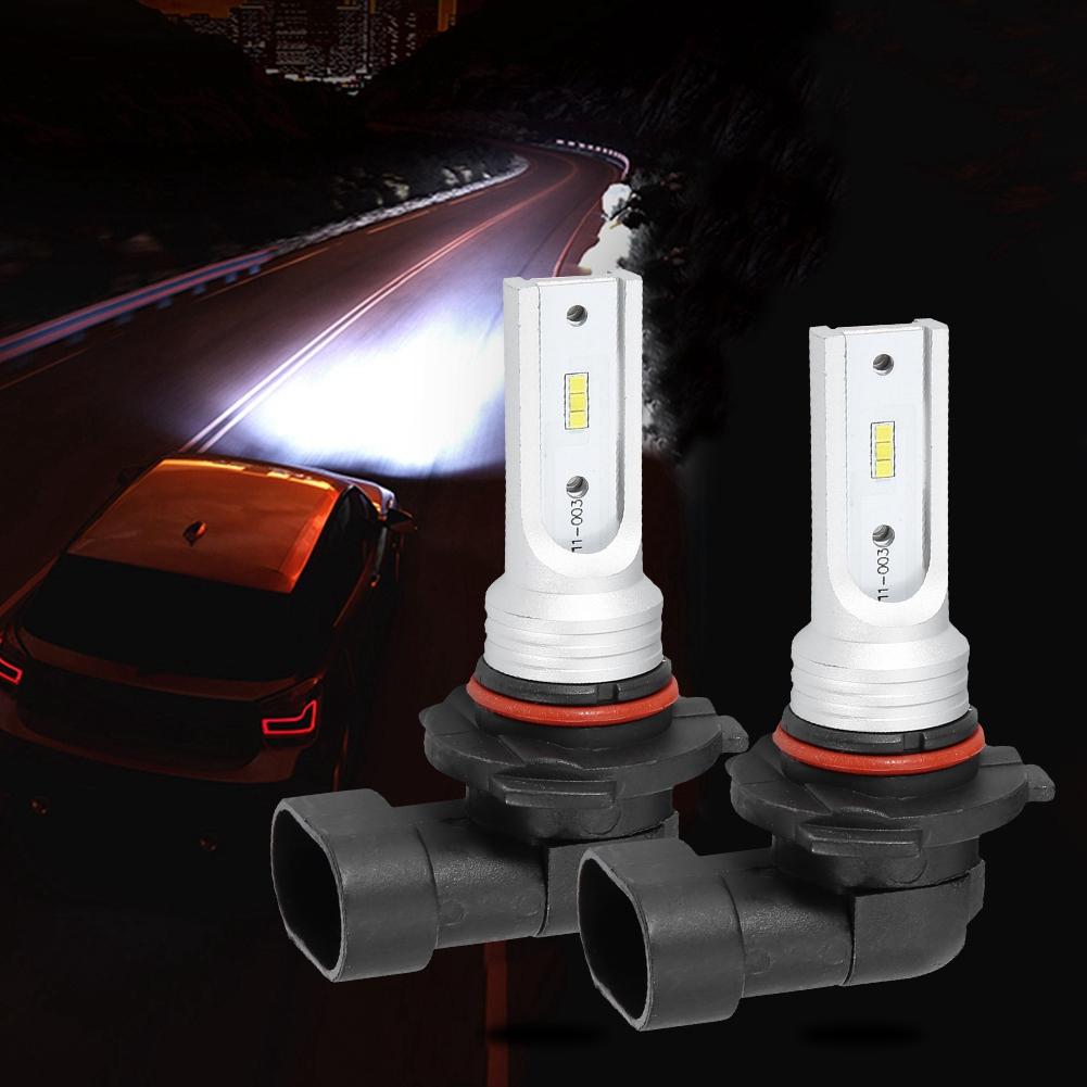 2pcs 72W 6000K White LED Fog Light Bulbs, Super Bright Decoding Car Hdlight Bulbs with Aluminum and Design, for 9145